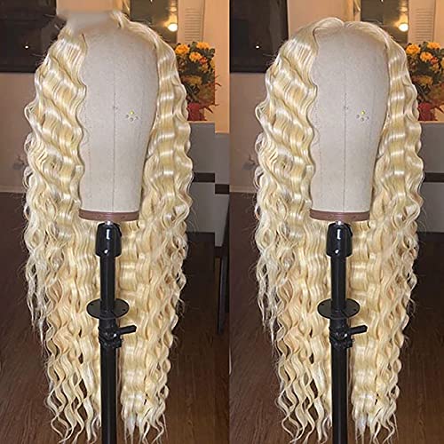 613 Blonde 13x4 Lace Frontal Wigs Deep Wave Human Hair Wigs
