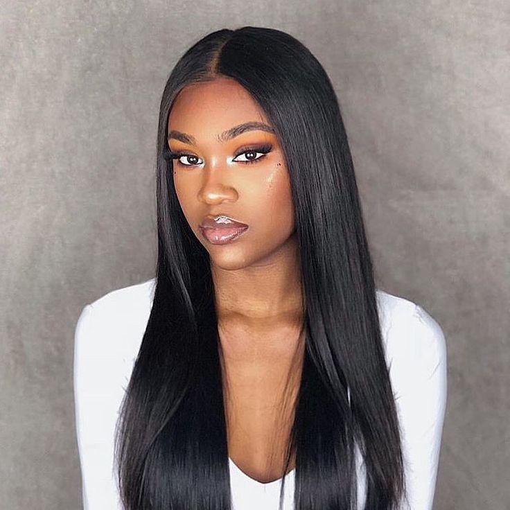 5x5 Lace Closure Straight Human Hair Wigs - Bangsontarget