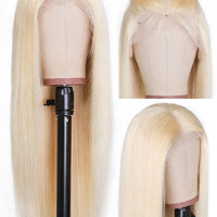 13x6 Brazilian Virgin Hair Lace Front Wig 613 Honey Blonde Color - Bangsontarget