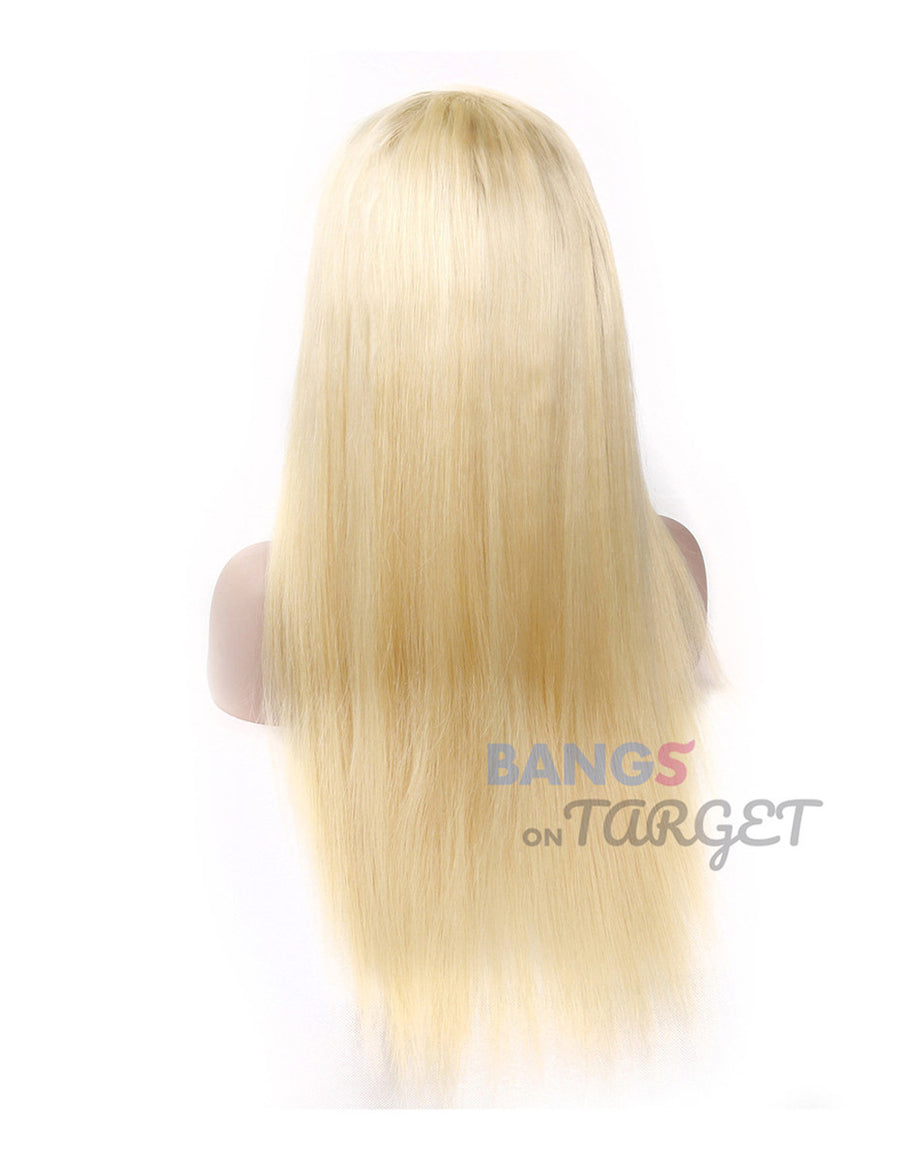 13x4 Lace Wigs 613 blonde Straight Human Hair With Baby Hair Malaysian Virgin Hair - Bangsontarget
