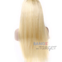613 13x6 Lace Straight Human Hair With Baby Hair For Black Women Blonde Color - Bangsontarget