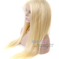 13x6 Brazilian Virgin Hair Lace Front Wig 613 Honey Blonde Color - Bangsontarget