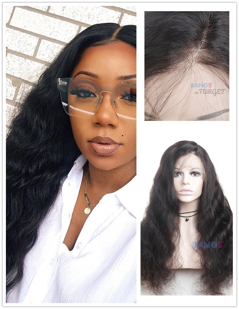 Indian Virgin Hair 13X6 Lace Front Human Hair Wigs Body Wave - Bangsontarget