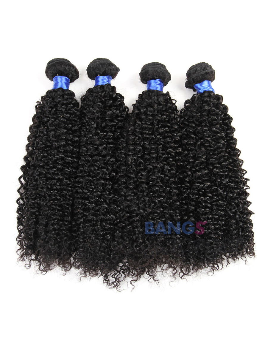 4 Bundles With Frontal-Kinky Curly - Bangsontarget
