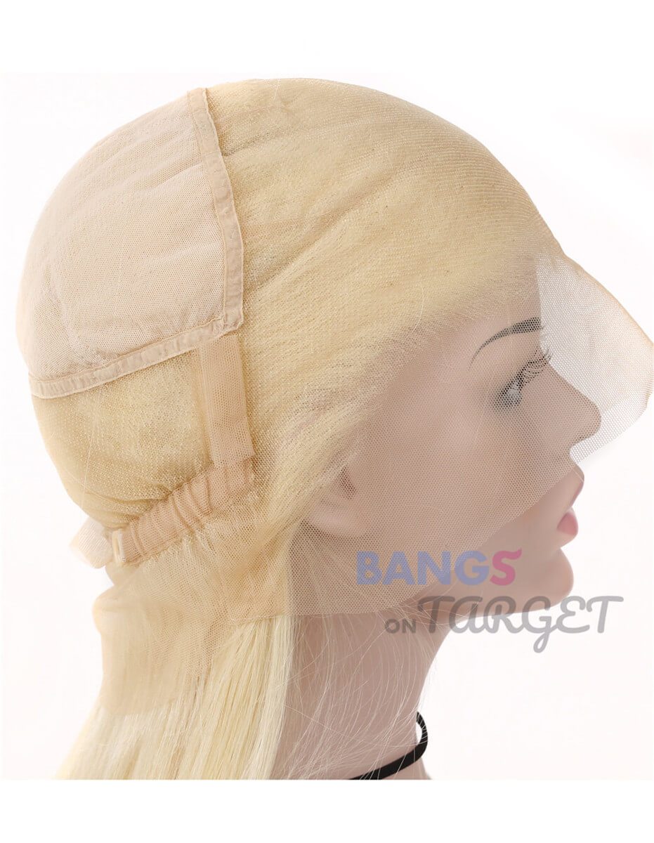 613 13x6 Lace Straight Human Hair With Baby Hair For Black Women Blonde Color - Bangsontarget
