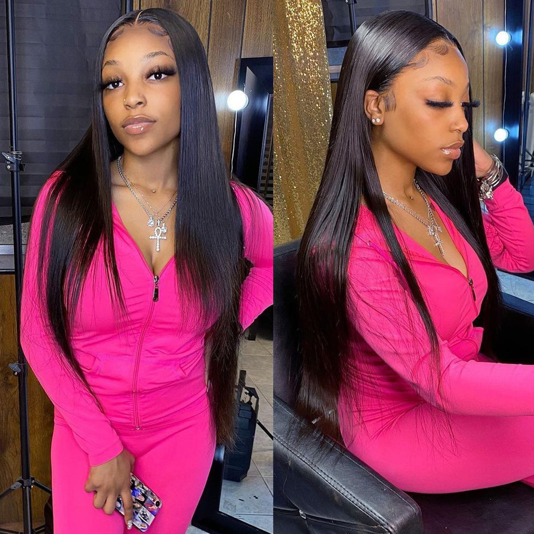 13×4 Lace Front Wigs Straight Hair Human Hair Wigs - Bangsontarget