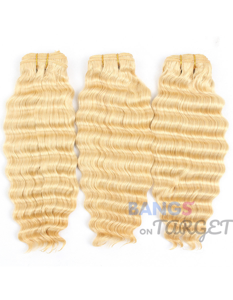 #613 Hair 3 Bundles With Closure-Deep Wave - Bangsontarget