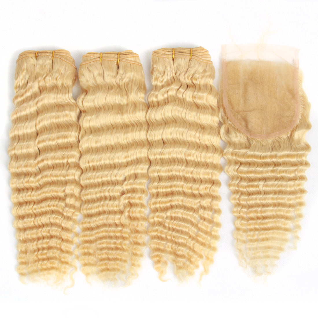 #613 Hair 3 Bundles With Closure-Deep Wave - Bangsontarget