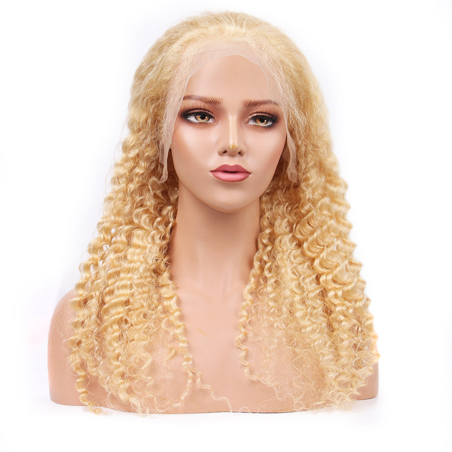13x6 Lace Frontal Wig with baby hair Deep Wave 613 Brazilian Human Hair for ladies - Bangsontarget