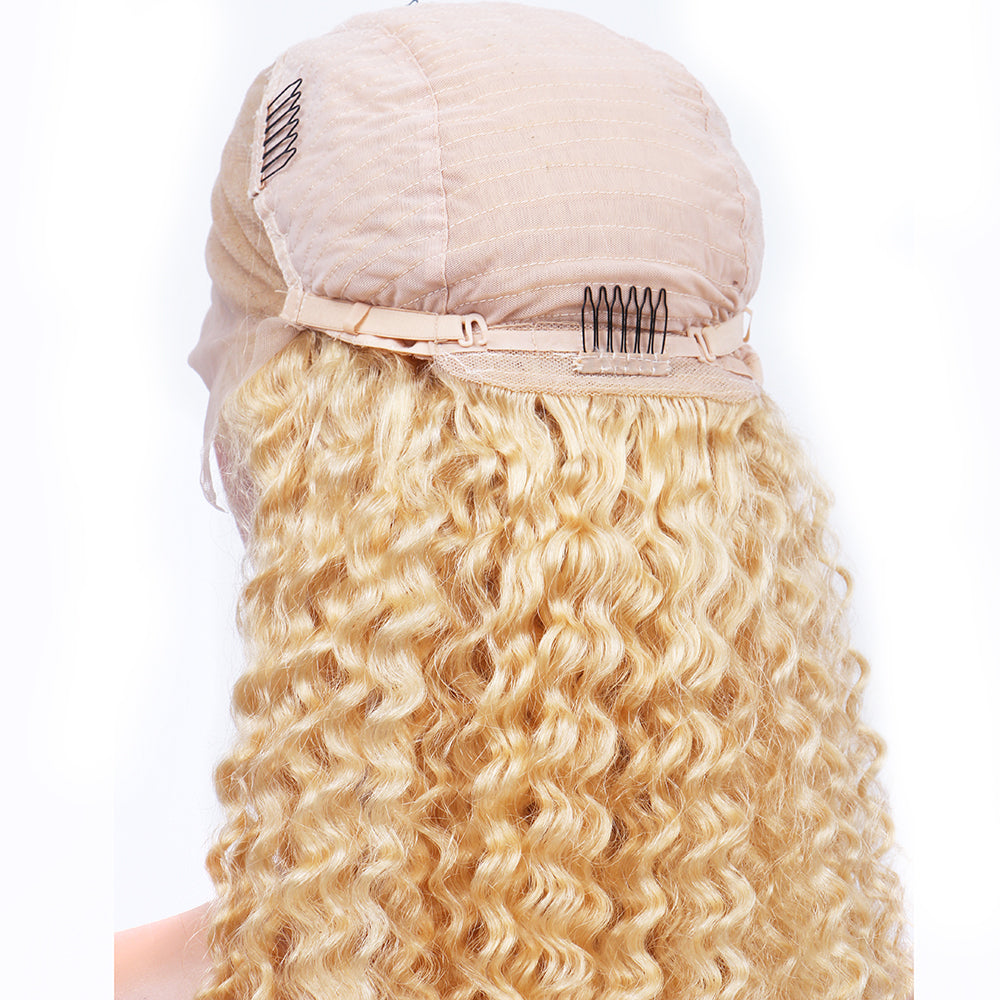 13x6 Lace Frontal Wig with baby hair Deep Wave 613 Brazilian Human Hair for ladies - Bangsontarget