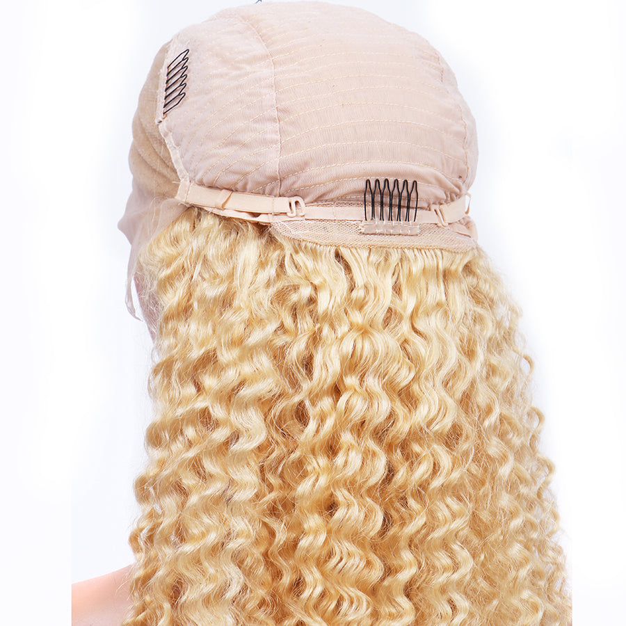 13x6 Lace Frontal Wig with baby hair Deep Wave 613 Brazilian Human Hair for ladies - Bangsontarget