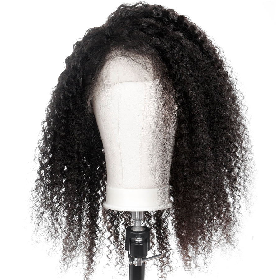 HC Hair Kinky Curly Lace Front Wig 13x4 Hand Tied