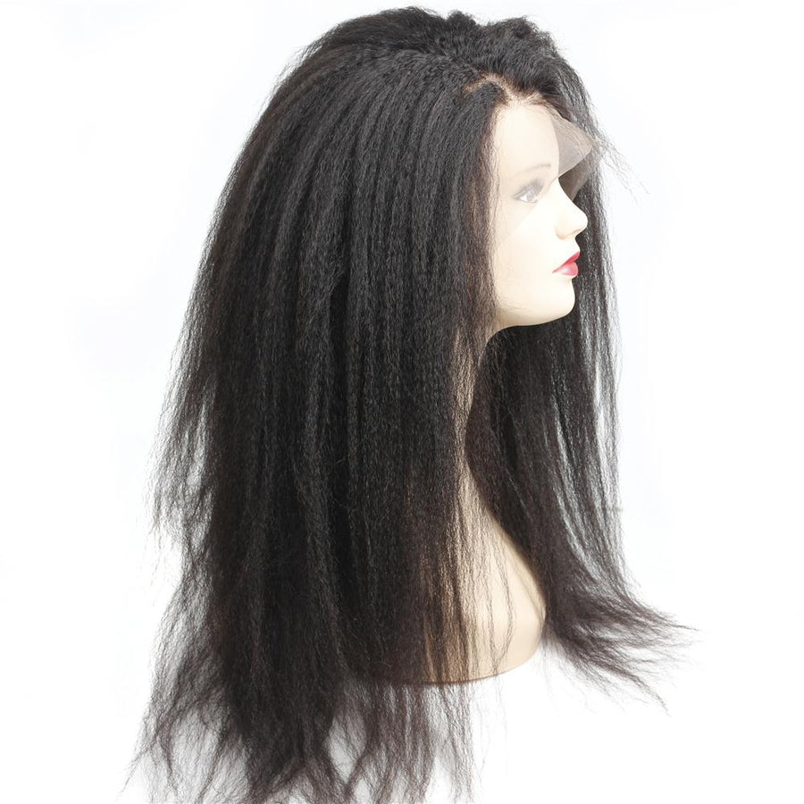 HD 13x4 Lace Front Human Hair Wigs Kinky Straight - Bangsontarget