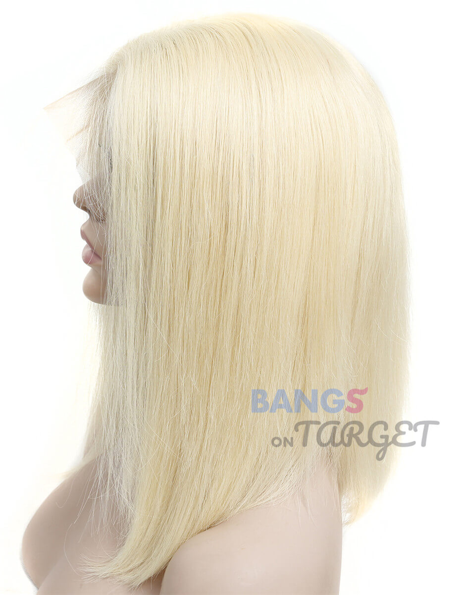 Brazilian Virgin Hair 613 Blonde Short BOB 13x6 Lace Front Wigs - Bangsontarget