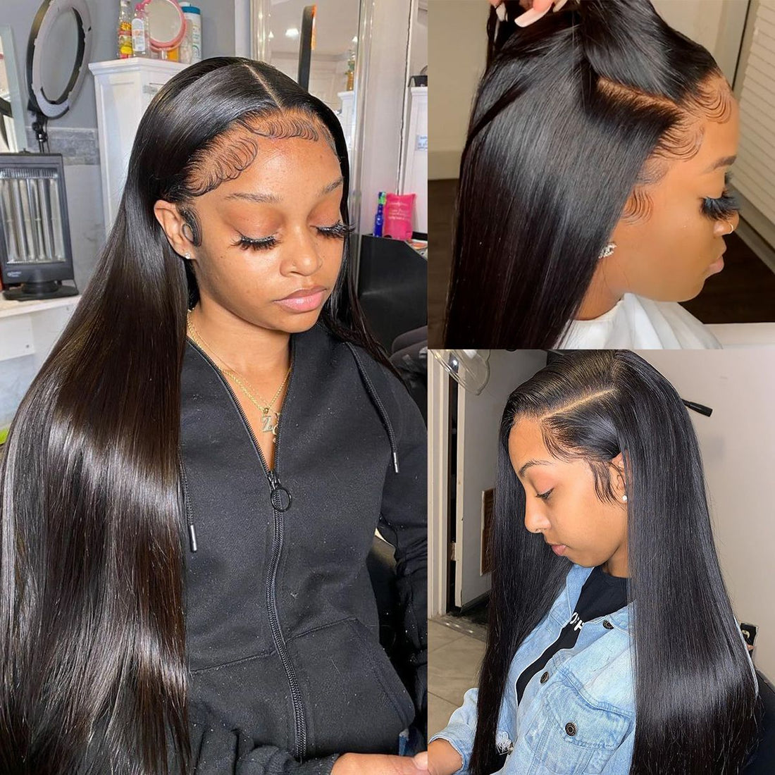 13×4 Lace Front Wigs Straight Hair Human Hair Wigs - Bangsontarget