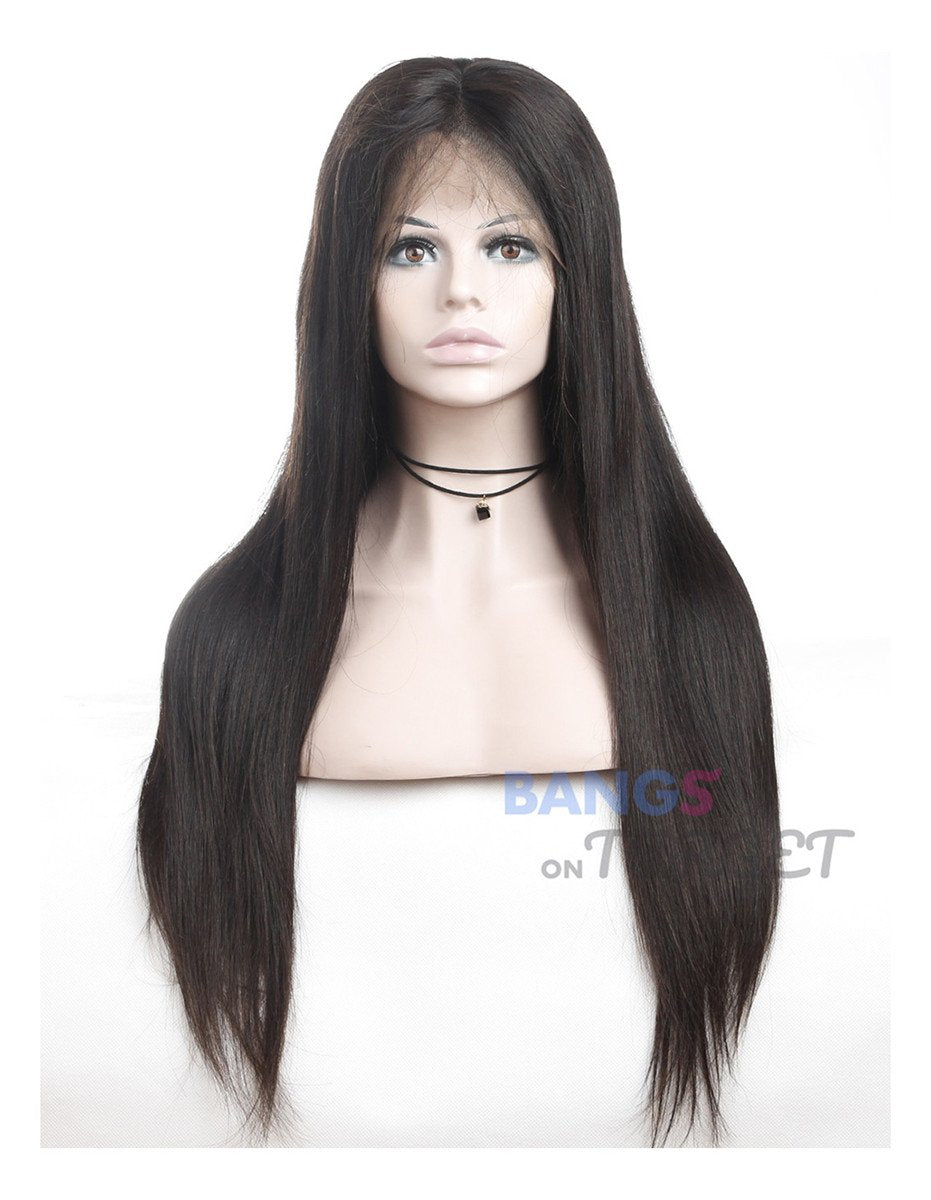 Malaysian Virgin Hair 13x6 Lace Frontal Wigs Straight - Bangsontarget