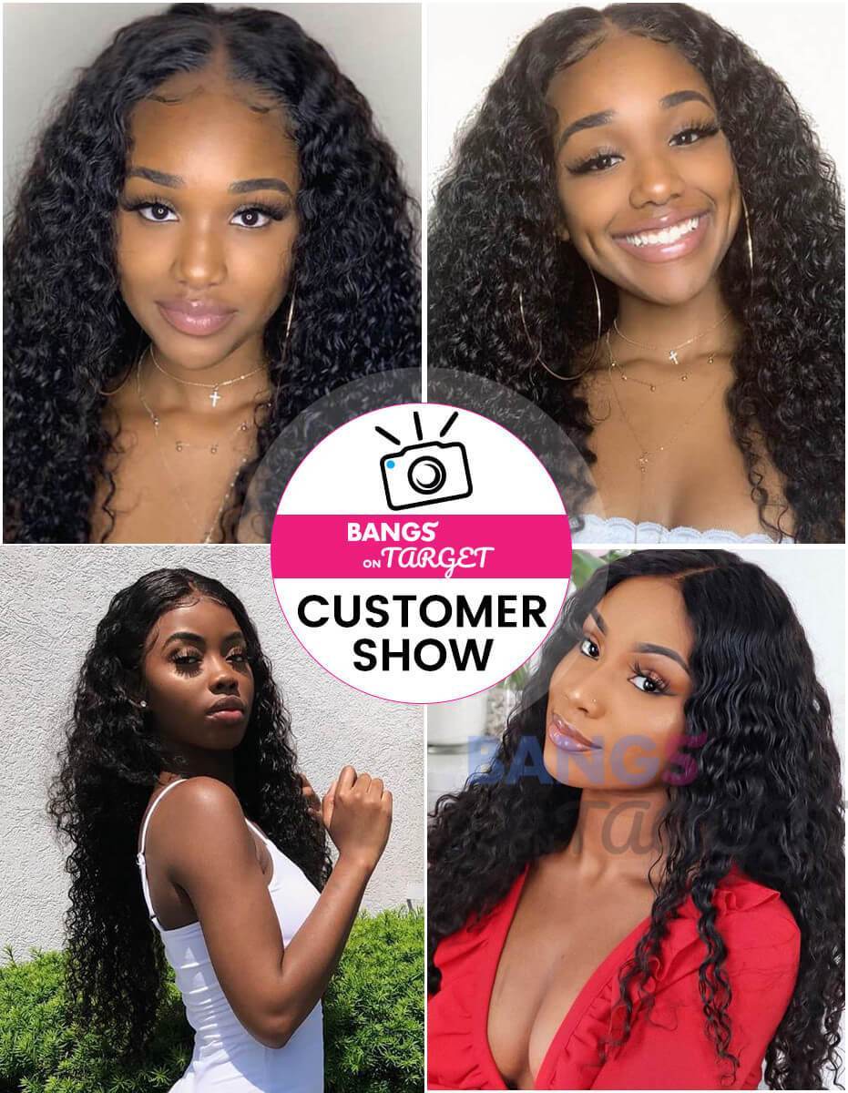 Transparent 13x6 Lace Frontal Wigs Deep Wave - Bangsontarget