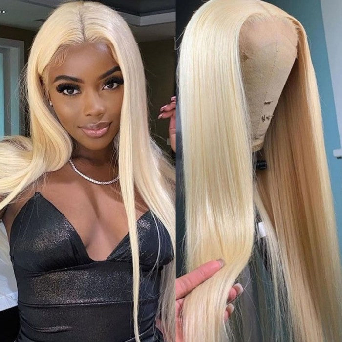 13x1 Lace Front Wigs 613 blonde Straight Wig Malaysian Virgin Hair
