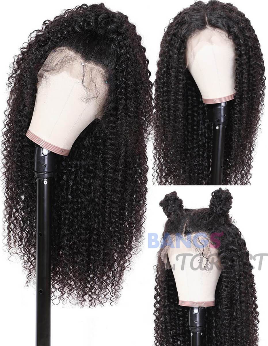 Peruvian Virgin Hair 13x6 Lace Frontal Wigs-Kinky Curly - Bangsontarget