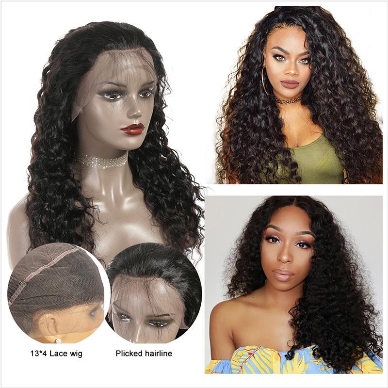 Water Wave Lace Front Wig Human Hair 13*4 - Bangsontarget