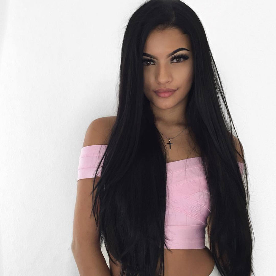 Indian Virgin Hair 13x6 Lace Frontal Wigs Straight Density 150% - Bangsontarget