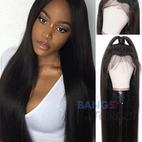 Brazilian Virgin Hair 13x6 Lace Frontal Wigs Straight - Bangsontarget