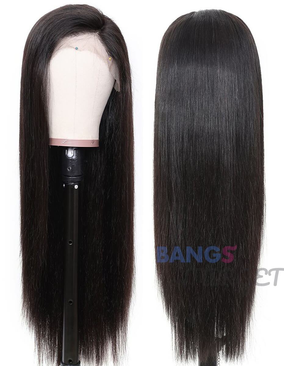 Indian Virgin Hair 13x6 Lace Frontal Wigs Straight Density 150% - Bangsontarget
