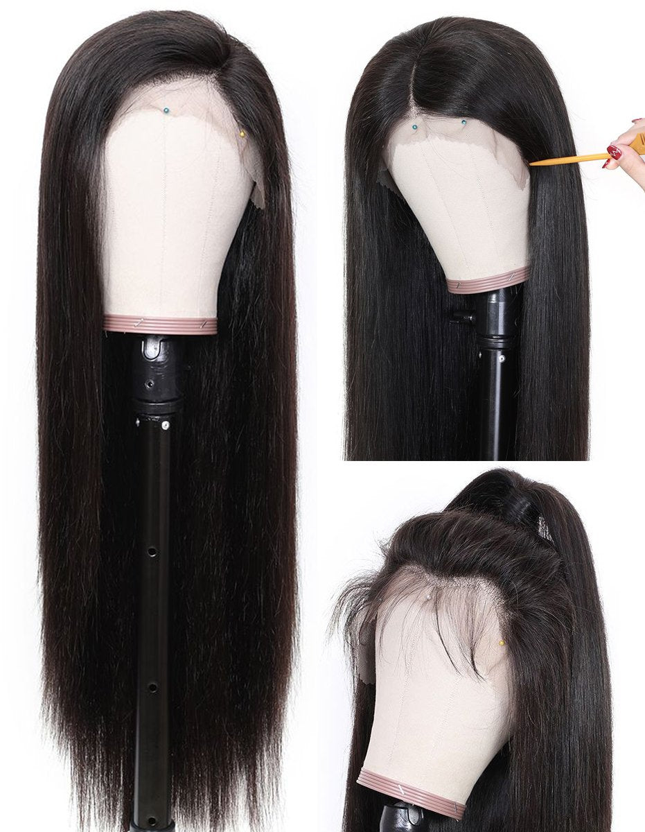Silky Straight 13x6 Lace Frontal Wigs - Bangsontarget