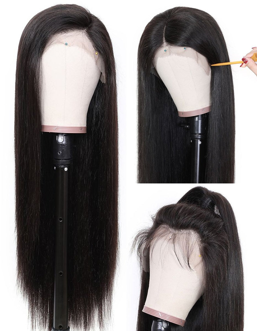 Silky Straight 13x6 Lace Frontal Wigs - Bangsontarget