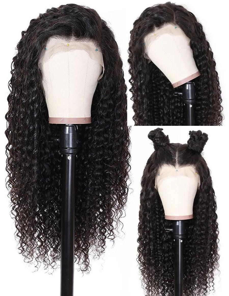 Transparent 13x6 Lace Frontal Wigs Deep Wave - Bangsontarget