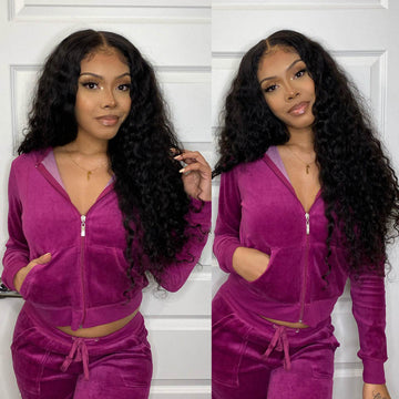 Brazilian Water Wave Lace Wigs For Women Lace Front Wigs with Pre-Plucked Hairline - Bangsontarget