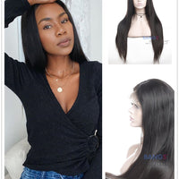 Peruvian Virgin Hair 13x6 Lace Front Human Hair Wigs Straight - Bangsontarget